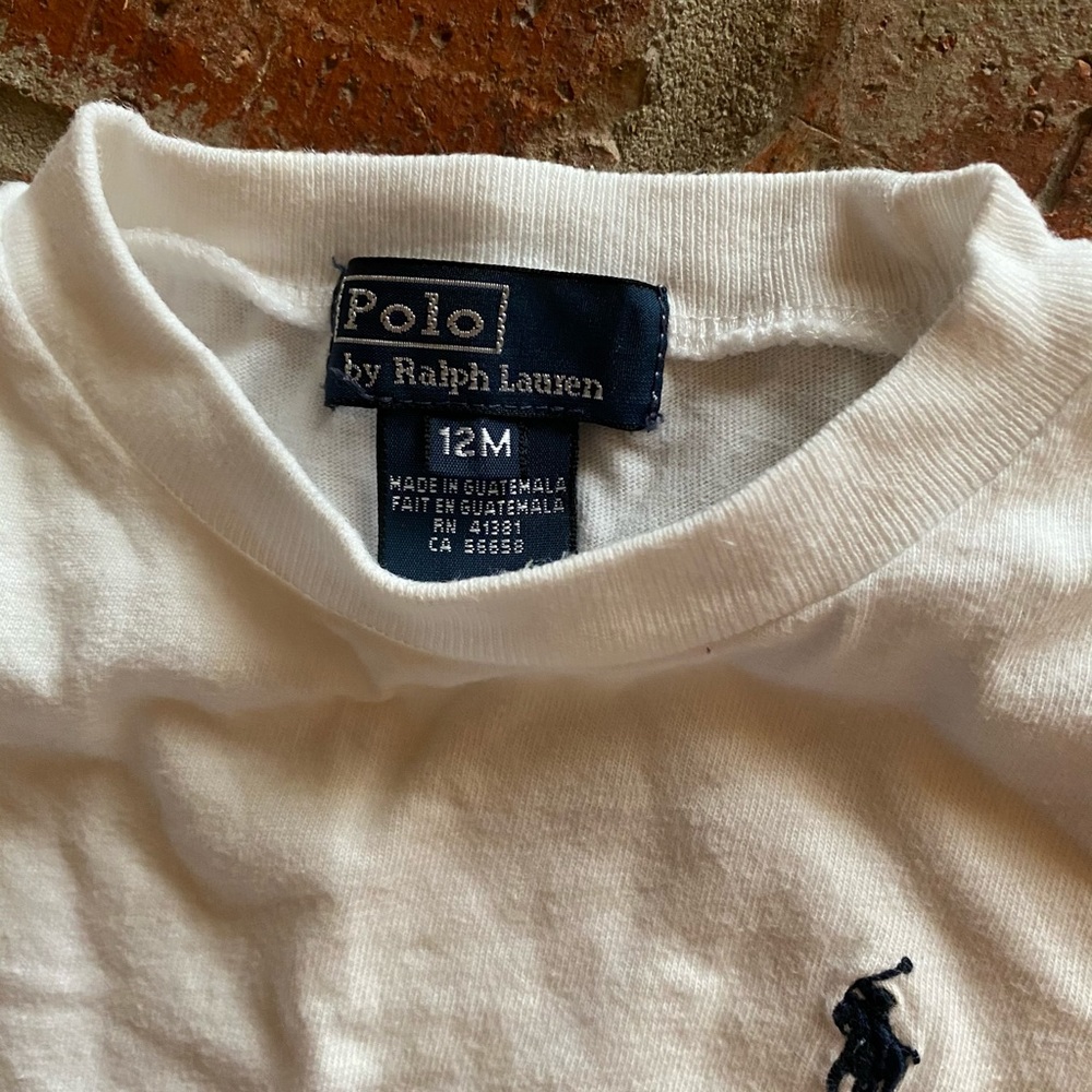 White polo Ralph Lauren t shirt
